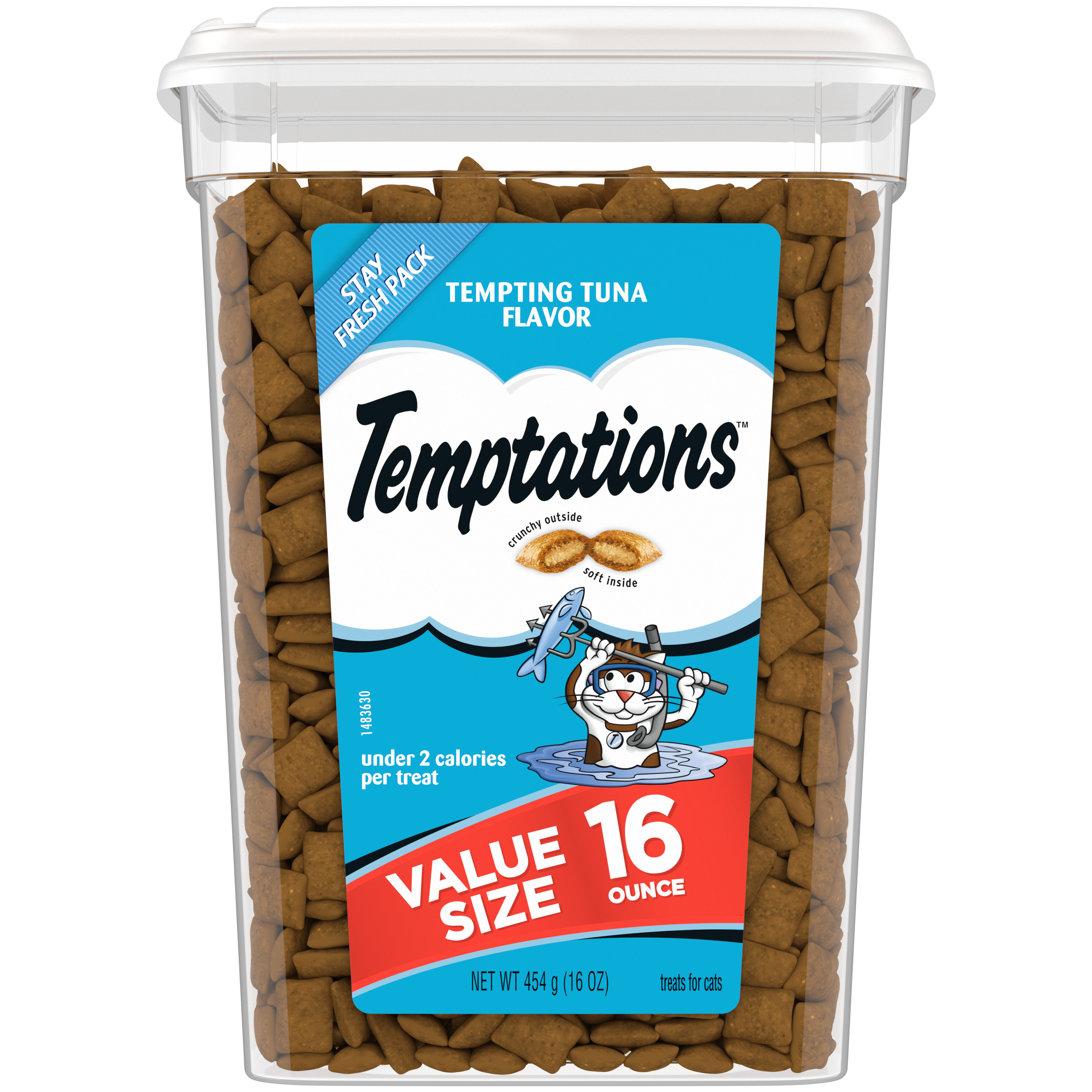 16 oz. Whiskas Temptations Tempting Tuna - Treats