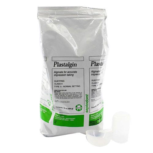 Plastalgin Alginate Normal Set 1 lb Bag Apple Flavor
