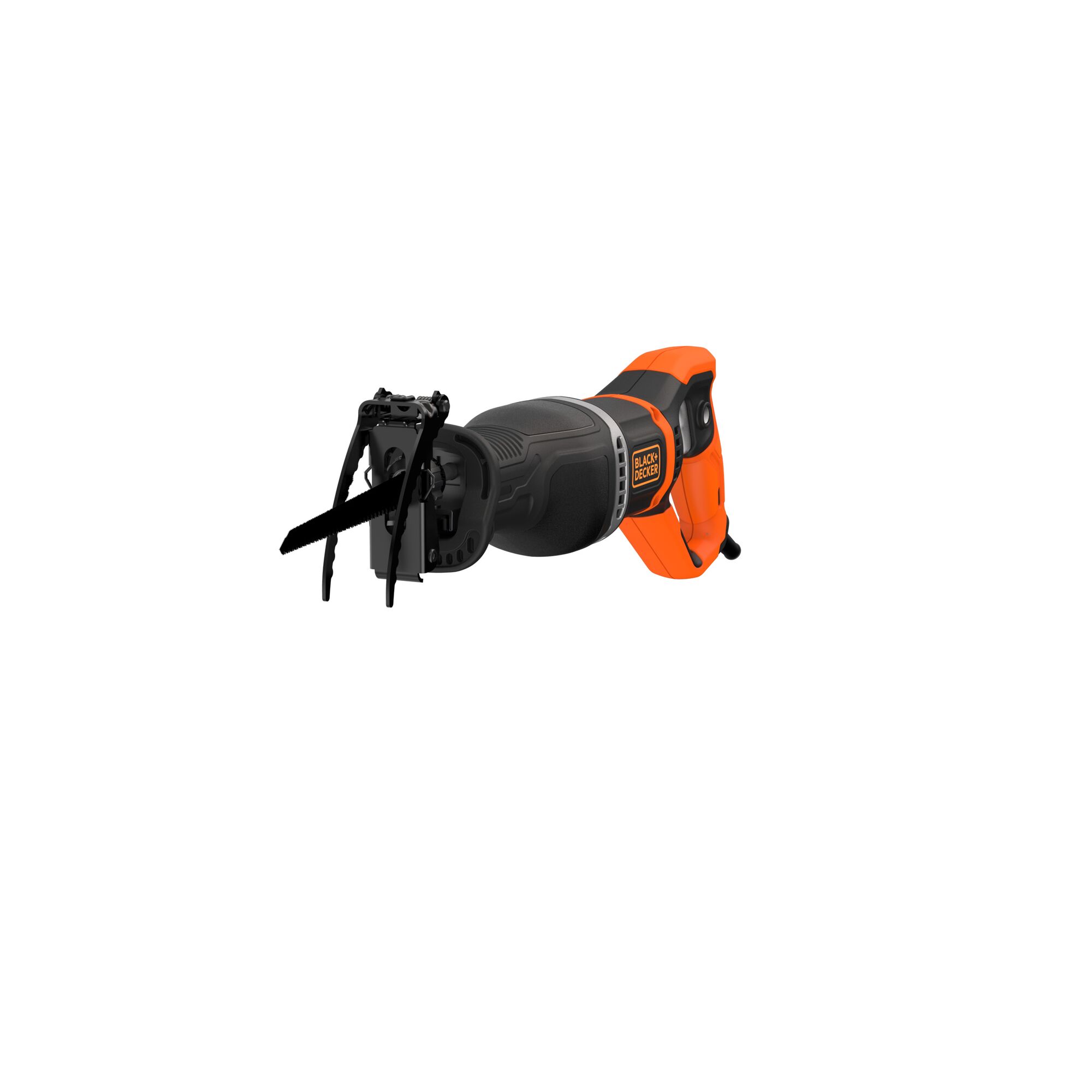 Front facing view of BLACK+DECKER Electric Pruning Saw With Branch Holder, 7 Amp on white background