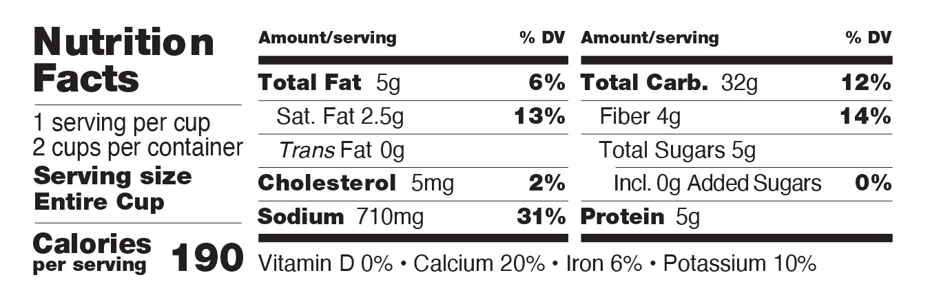 Nutrition Facts