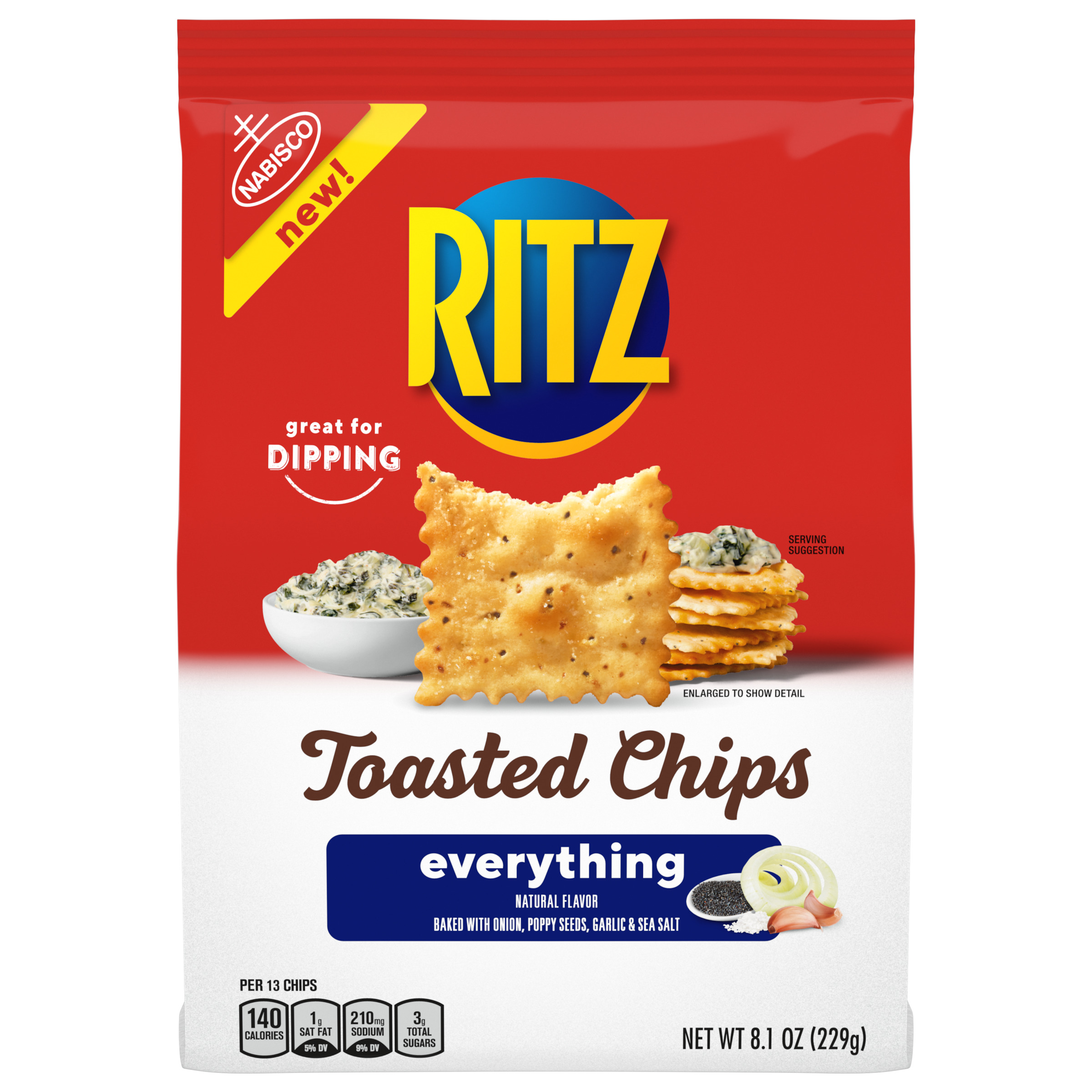RITZ Everything Toasted Chips, 8.1 oz-0