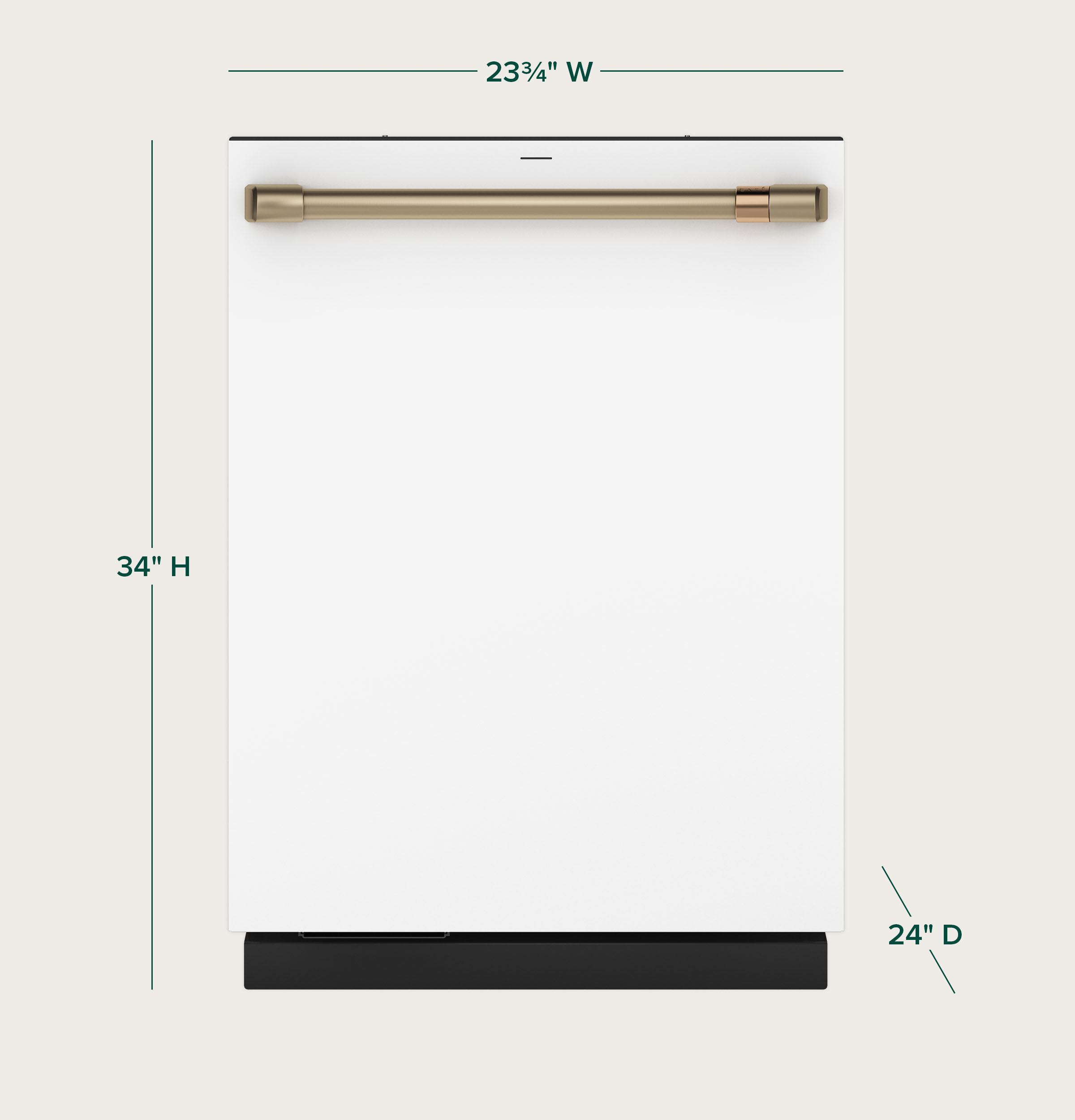 Cafe™ 24" Matte White Top Control Built In Dishwasher view 5