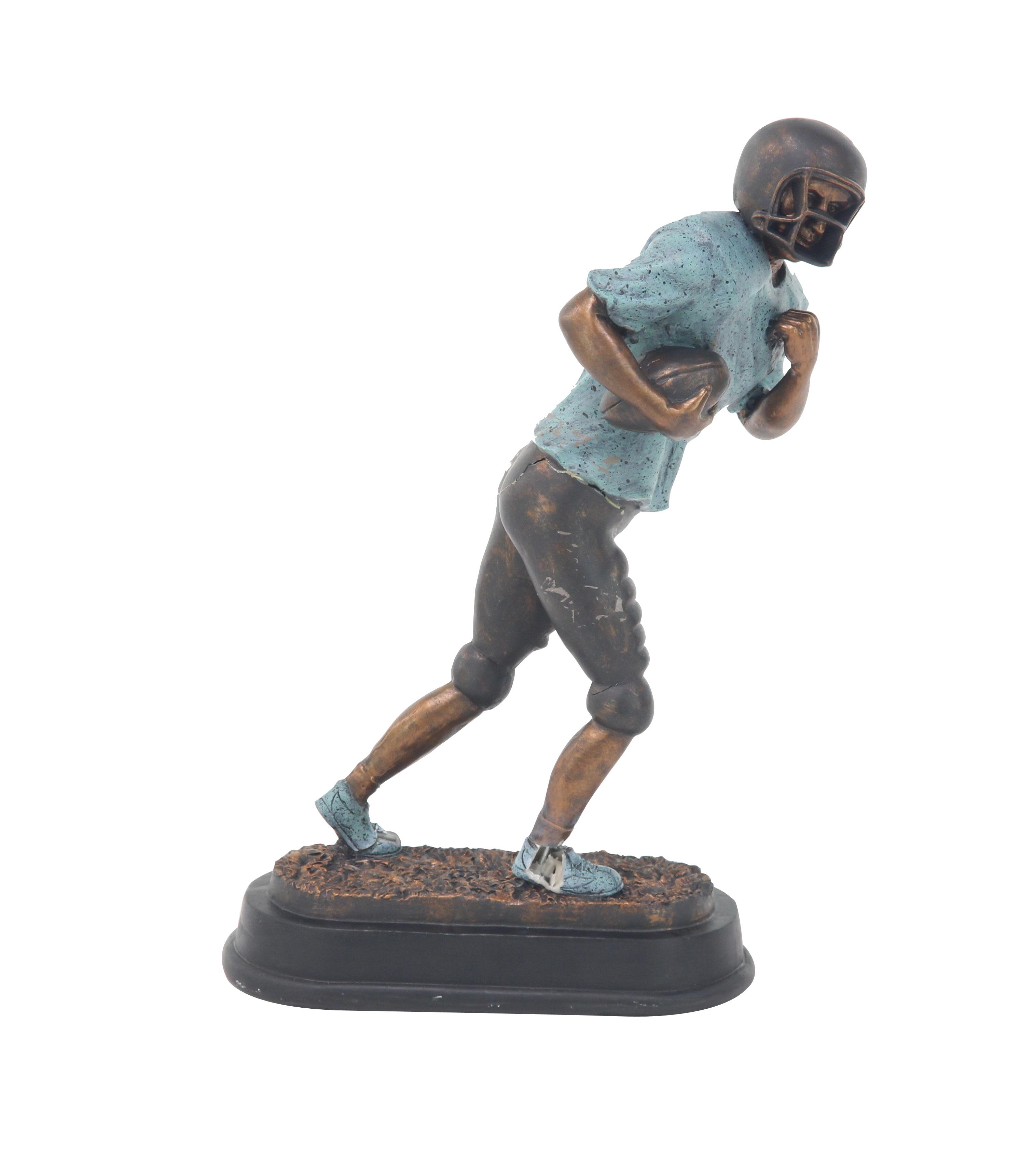 Blue Polystone Traditional Sculpture, 16" x 12" x 6"