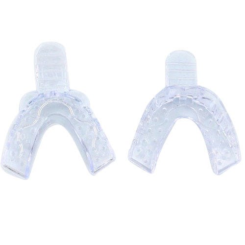Impression Tray # 2 Perforated Large Lower Clear - 12/Bag