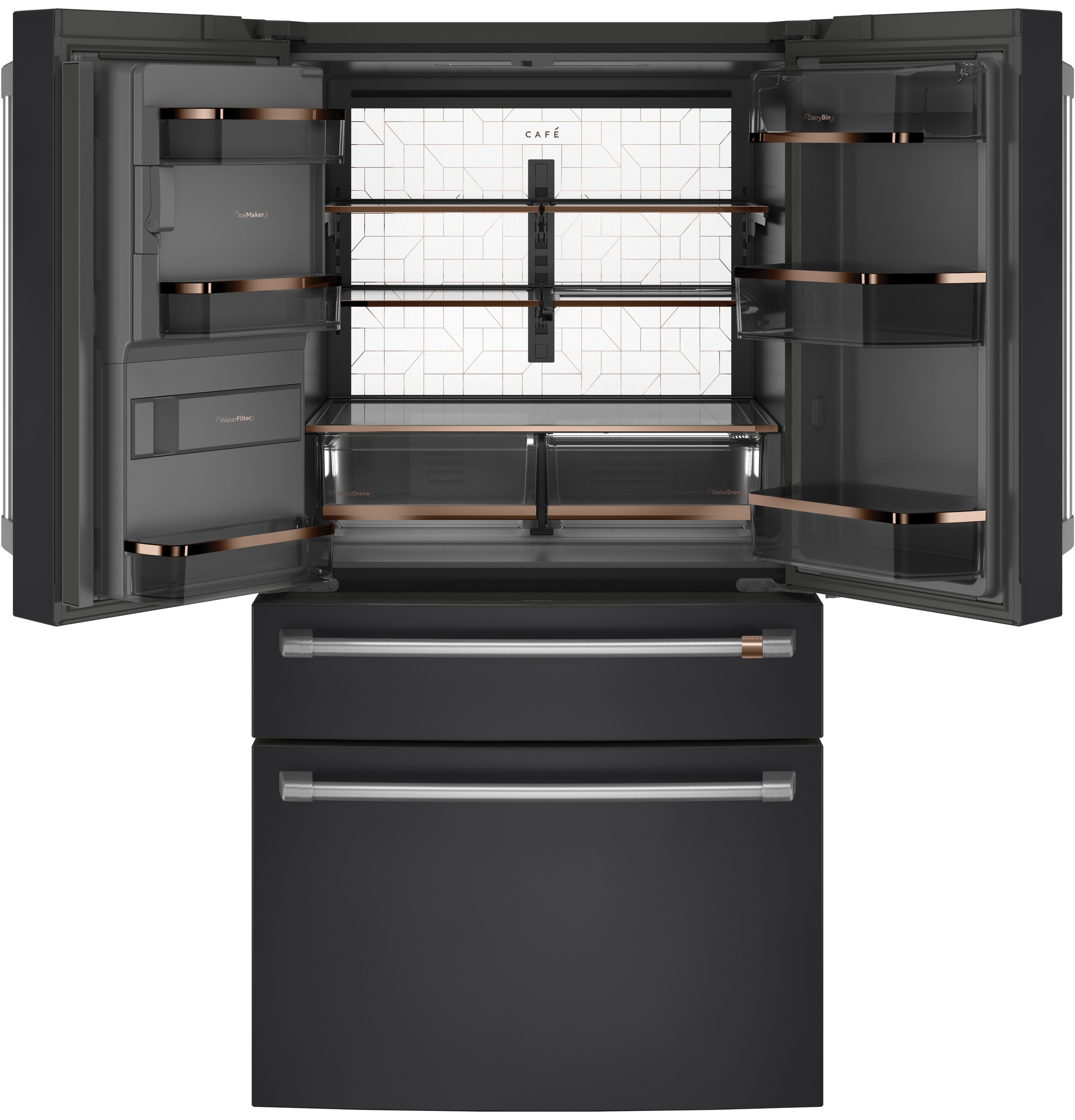 36" Std-Depth 28.0 CuFt 4 Dr French Dr Extrnl Dispnr Std Ice & Water XWF Filter ENERGY STAR® Qualified — Connectable via built-in WiFi view 6
