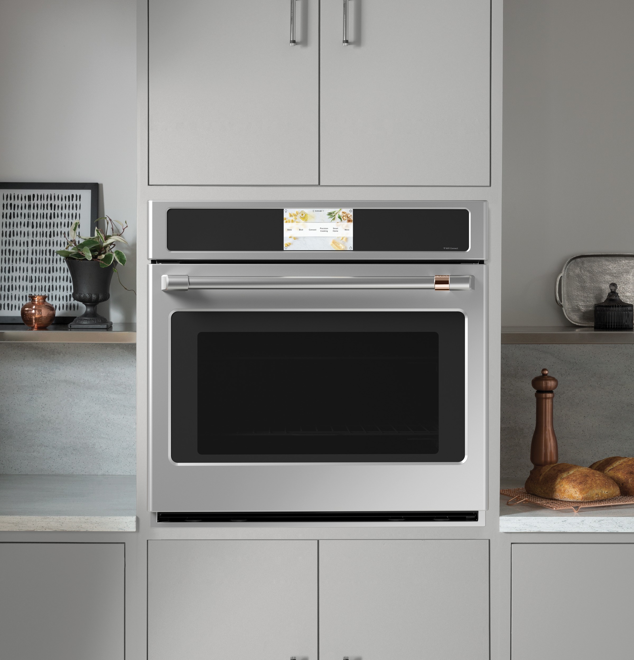 30" Width — Slf & Stm Cln — Conv Oven — 7" Full-Clr Tch LCD Scrn — 1x Roller Rck, Meat Prb — Prec Ckg, Hot-Air Fry, Stm-Assist — ADA Compliant — Connectable via built-in WiFi — Est Drop Date = JUN-26 view 5