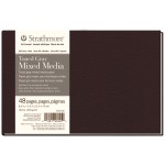 Strathmore 400 Series Art Journal Mixed Media Paper, Toned Gray, Hardbound Binding, 48 Sheet, 8.5x5.5 inch