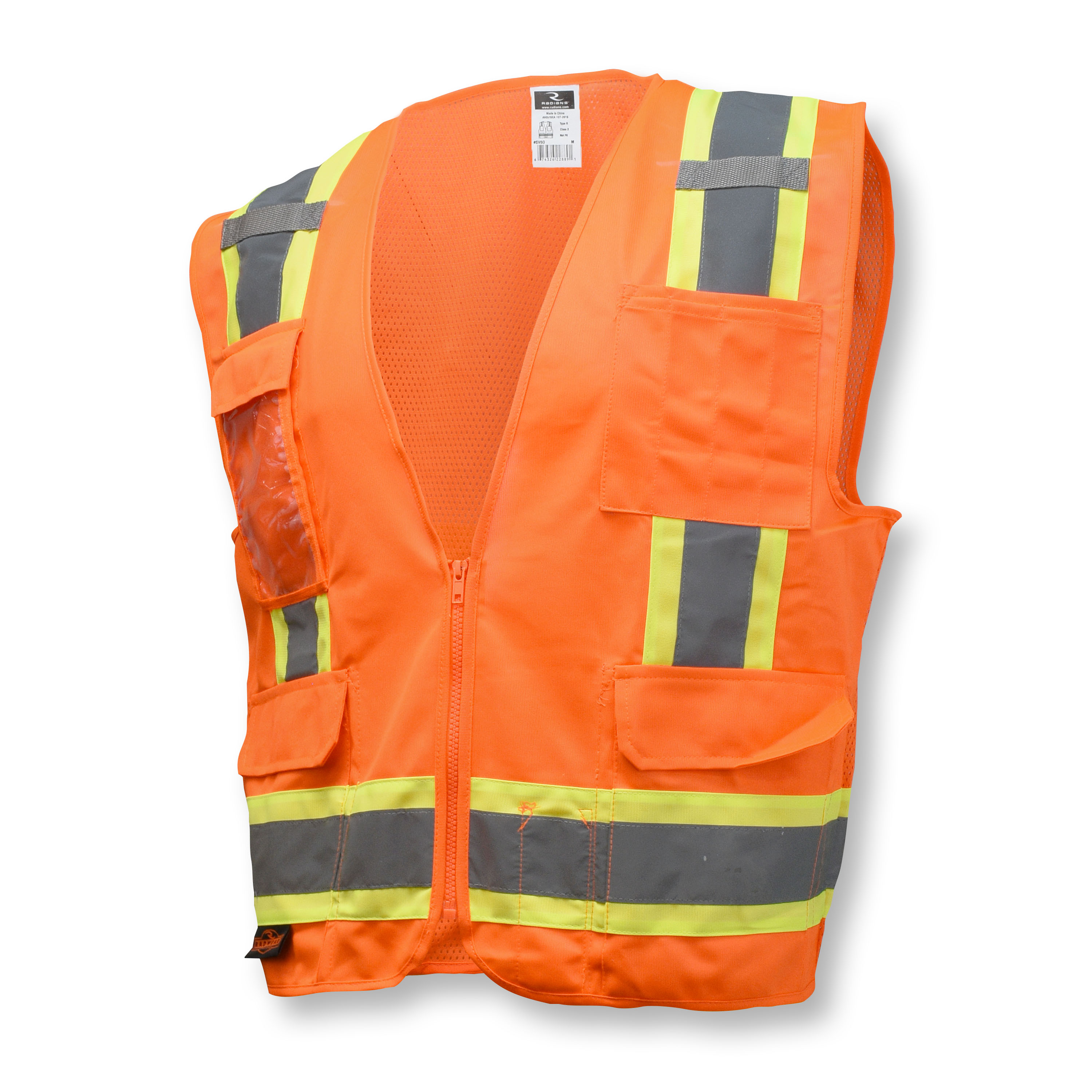 Picture of Radians SV6 Two Tone Surveyor Type R Class 2 Solid/Mesh Safety Vest