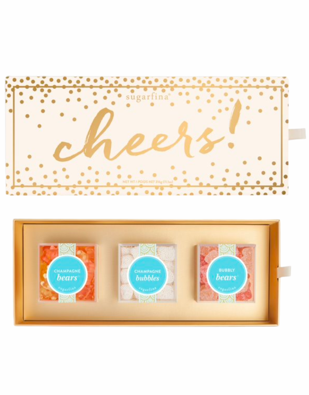 SUGARFINA CHEERS 3 PIECE CANDY BENTO BOX