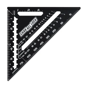 8100-007RS 7-inch Laser-Etched Aluminum Extruded Rafter Square