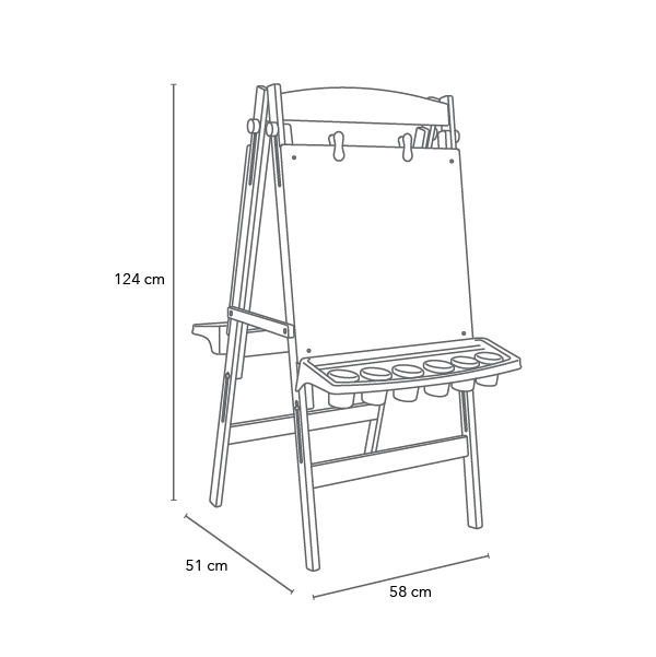 2Sided Easel University Furniture Collection