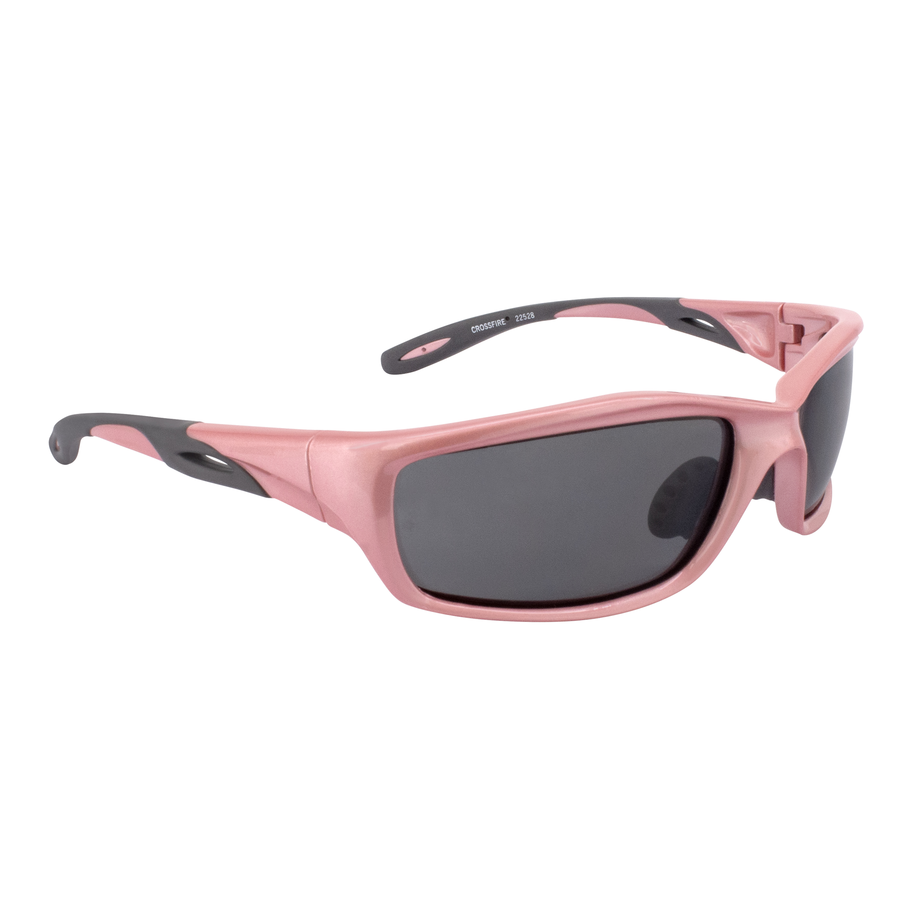 Infinity Premium Safety Eyewear - Pearl Pink Frame - Dark Smoke Lens