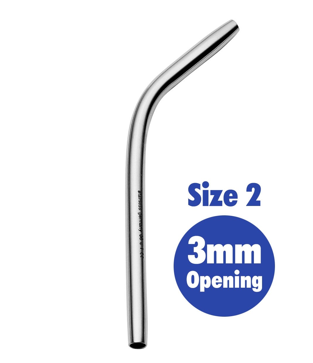 thumbnail image 2 of Osung Dental Suction Tip - Stainless Steel 4mm Inner Diameter STT-4SUS 2 of 2