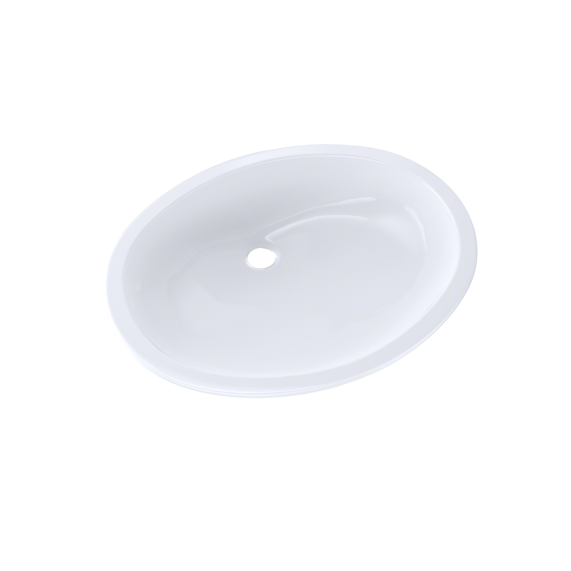 TOTO Dantesca Oval Undermount Bathroom Sink with CEFIONTECT, Cotton White, Vitreous China, LT597G#01