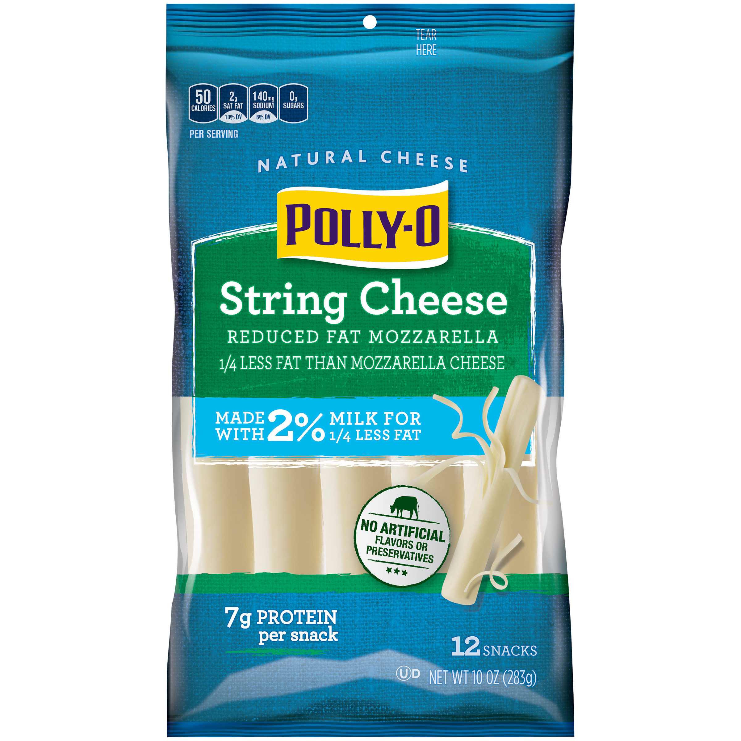 low sodium mozzarella string cheese