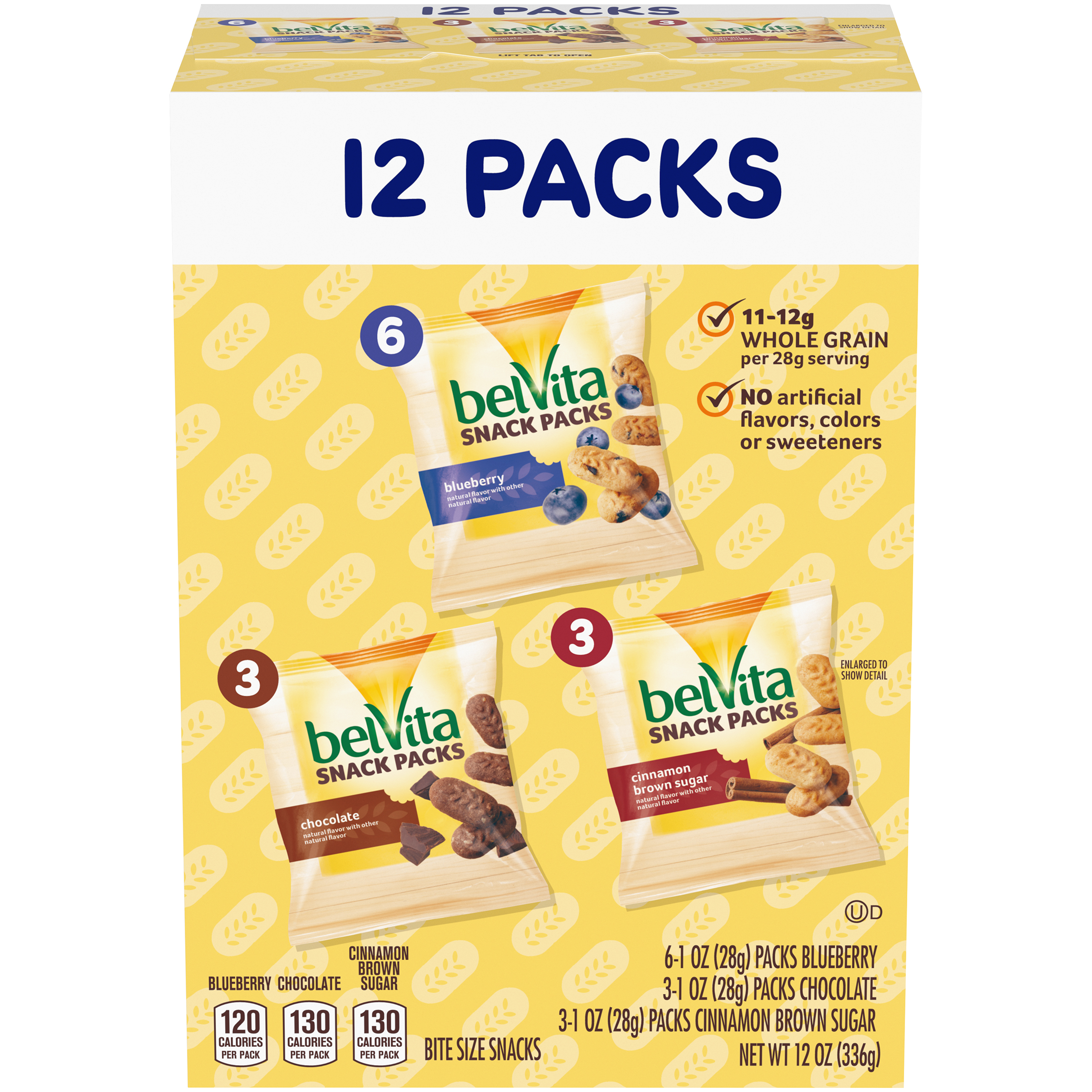 belVita Breakfast Biscuit Snack Variety Pack 4x12 1OZ