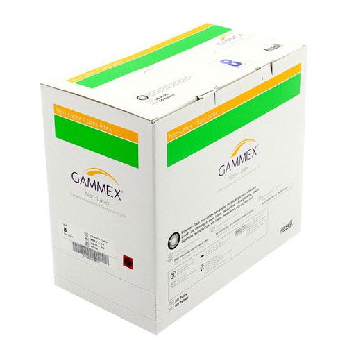 GAMMEX® Non-Latex Surgical Gloves, 8, Latex-Free, Powder-Free - 50/Box