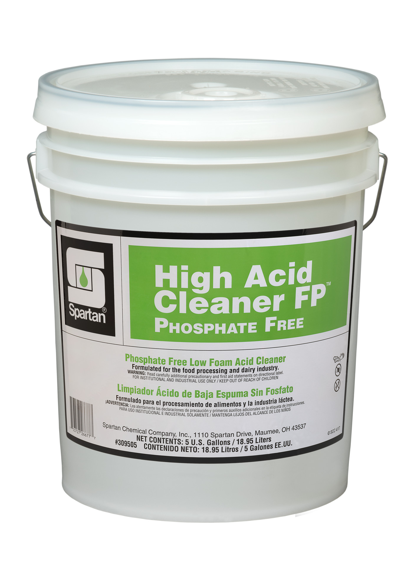 Spartan Chemical Company High Acid Cleaner FP Phosphate Free, 5 GAL PAIL