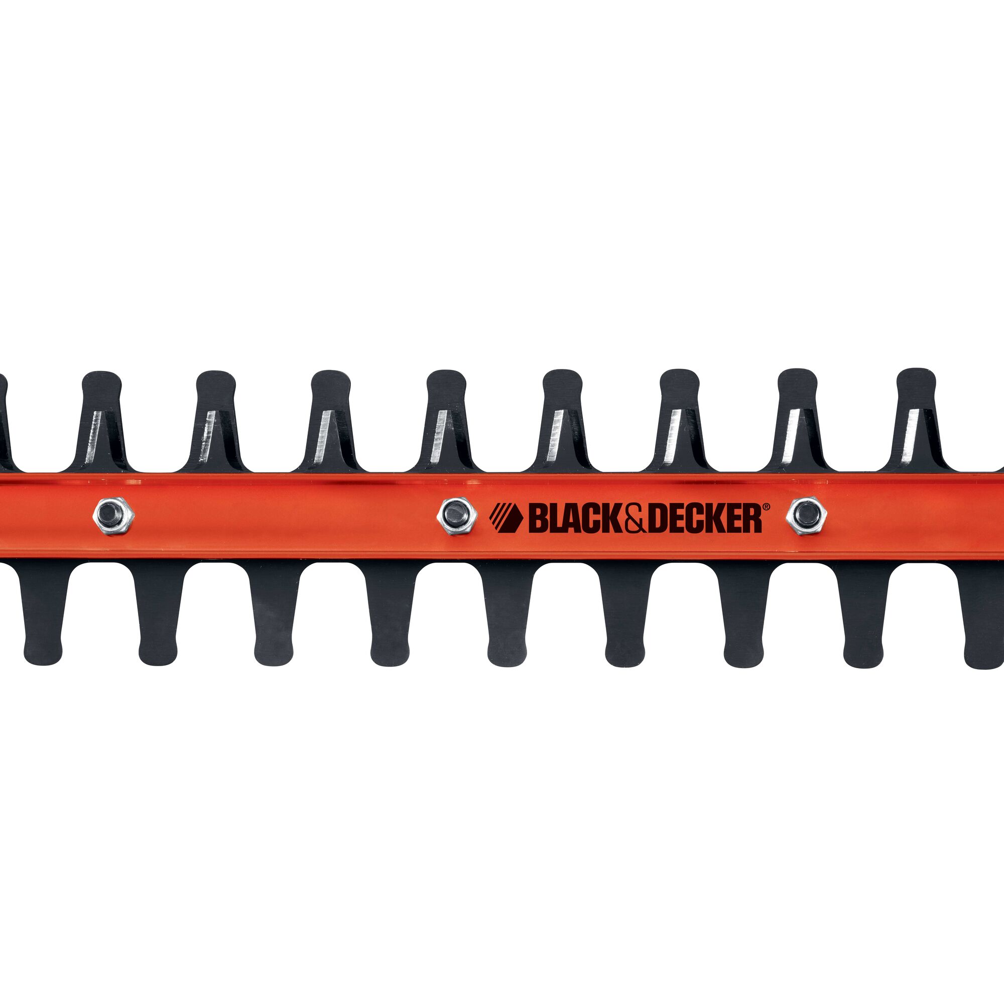 Rotating handle feature of 24 inch hedge trimmer with rotating handle.