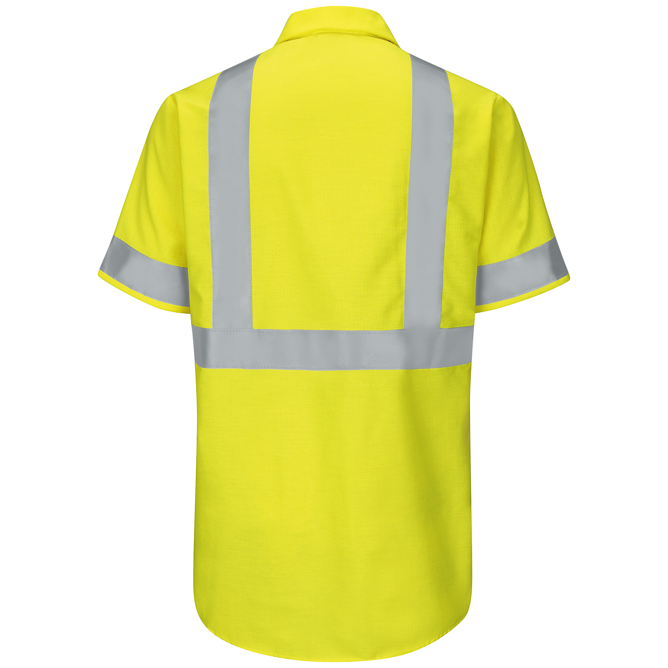 Picture of Red Kap® SY24-HV-TRC2 Men's Hi-Visibility Short Sleeve Ripstop Work Shirt - Type R, Class 2