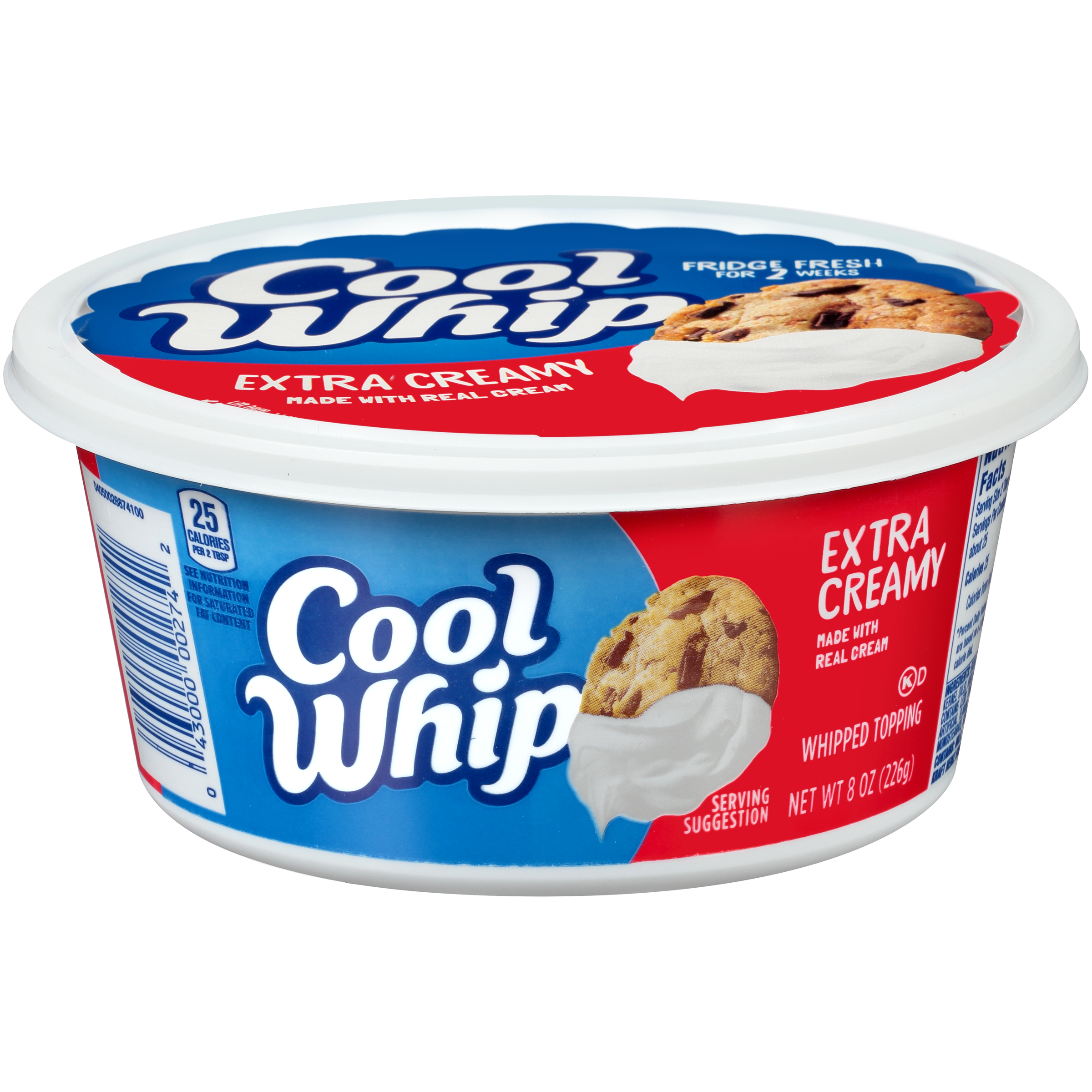Cool Whip Extra Creamy Whipped Topping 8 Oz Tub Kraft.