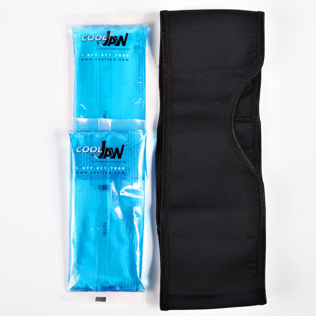 Cool Jaw ® Split Wrap Blue w/2 Clear Gel Packs 24/Case