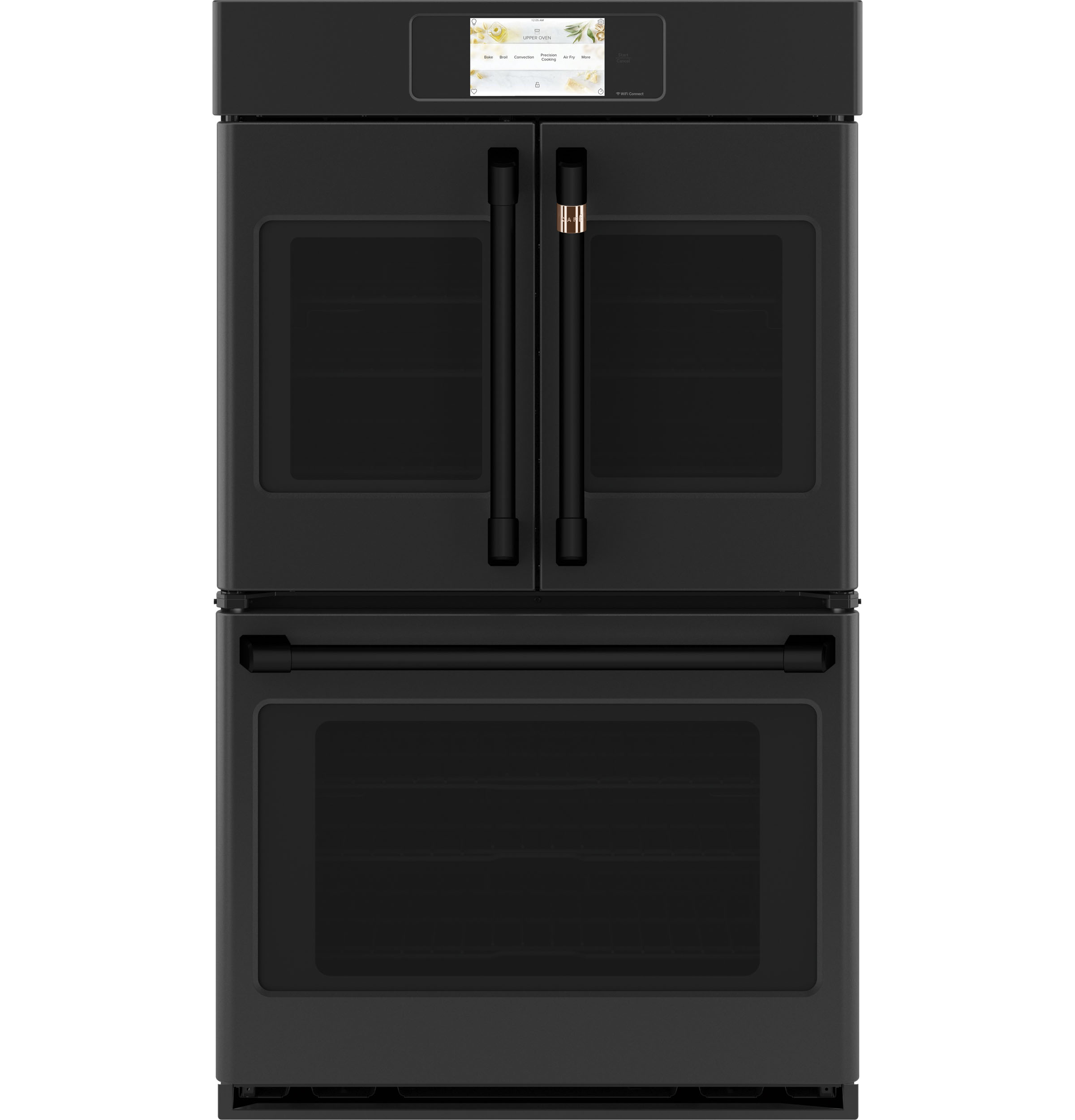 30" Width — Hndl & Knob Kit for French-Dr Dbl Wall Ovens — Flat Black — For use w/ Wall Ovens — Not Connectable view 3