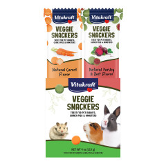 Image of Vitakraft Veggie Snackers Treat for Rabbits, Guinea Pigs & Hamsters, 4 oz