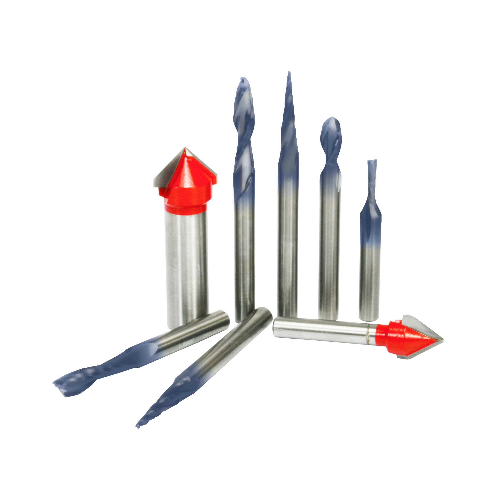 8 Piece CNC Router Bit Signmaking Set