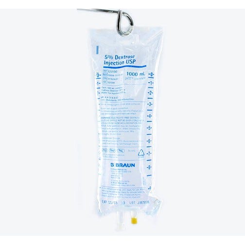 Each- Dextrose 5% 1000ml Bag, Injectable