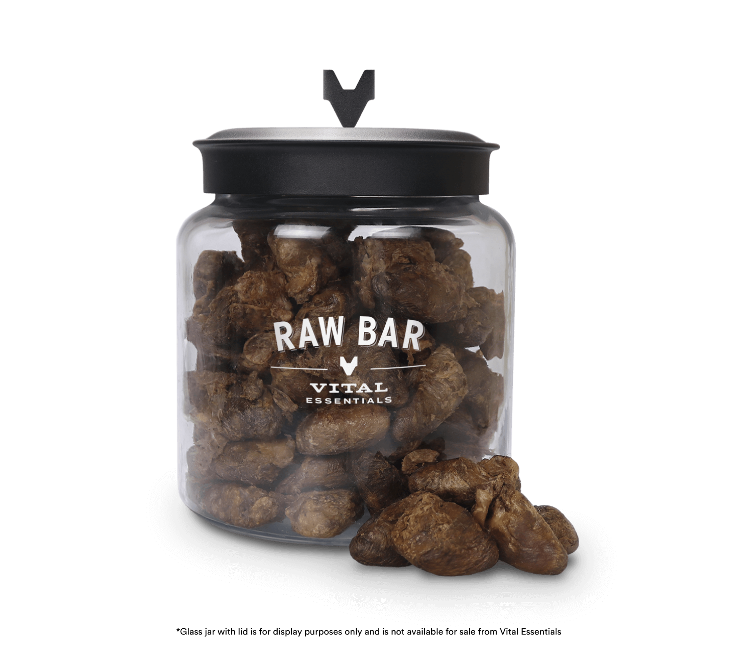 Vital Essentials RAW BAR Freeze-Dried Raw Duck Hearts Dog & Cat Snacks - Min. 150 pcs - Treats