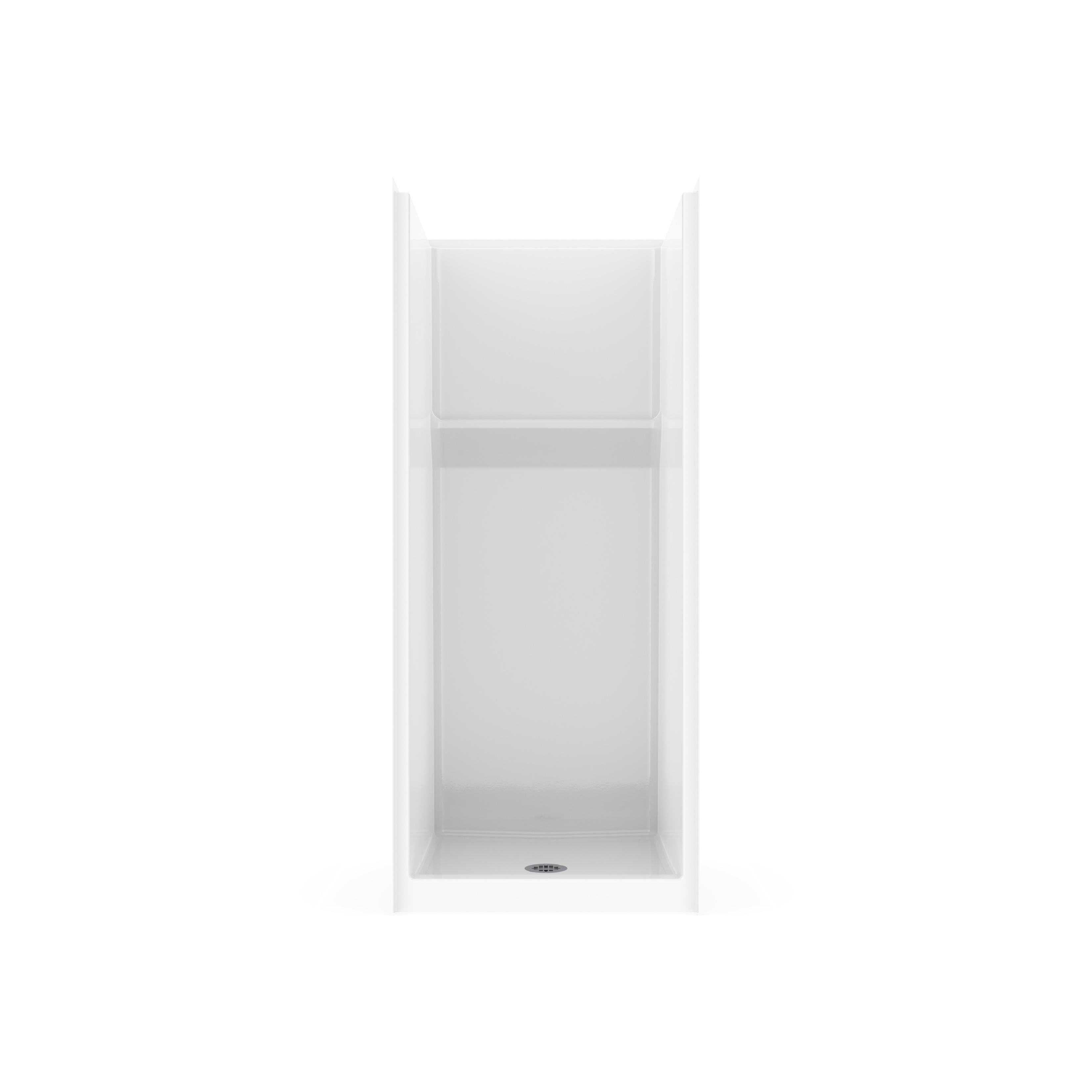 Icon SH3232 AcrylX™ Alcove Center Drain One-Piece Shower in White view 5