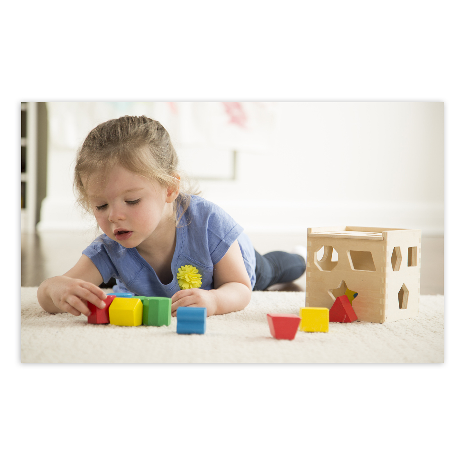 Melissa & Doug Shape Sorting Cube Classic Toy image number null