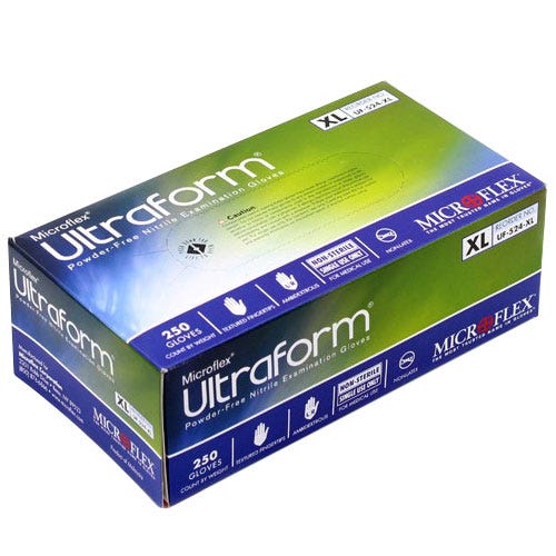 Microflex Ultraform® Exam Glove X-Large Nitrile Powder-Free - 250/Box