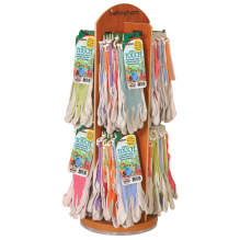 Bellingham SRNTAC Nitrile TOUCH® Gloves Wooden Spinner Countertop Display, 96 Pairs