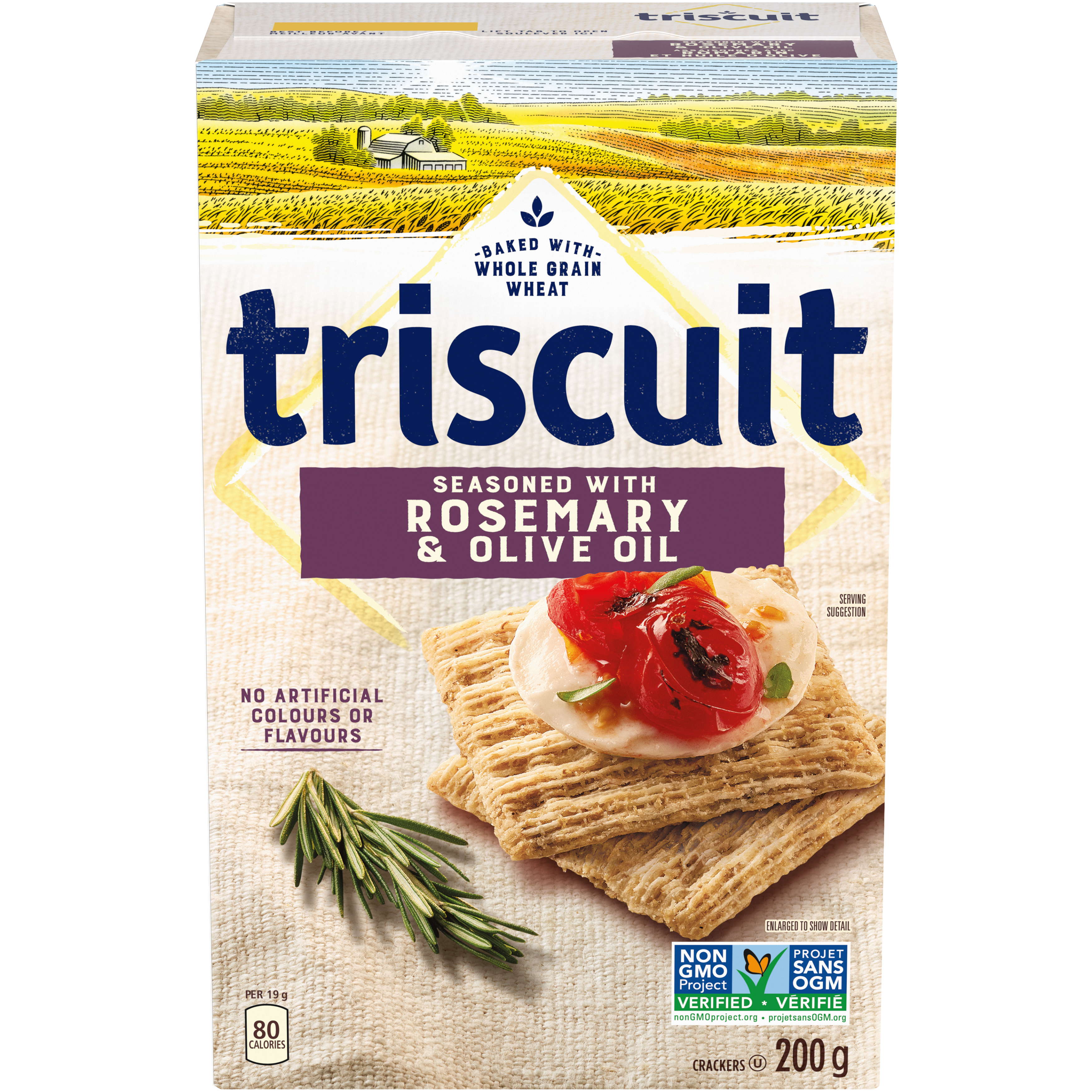 TRISCUIT  ROSEMARY AND OLIVE OIL 200 GR