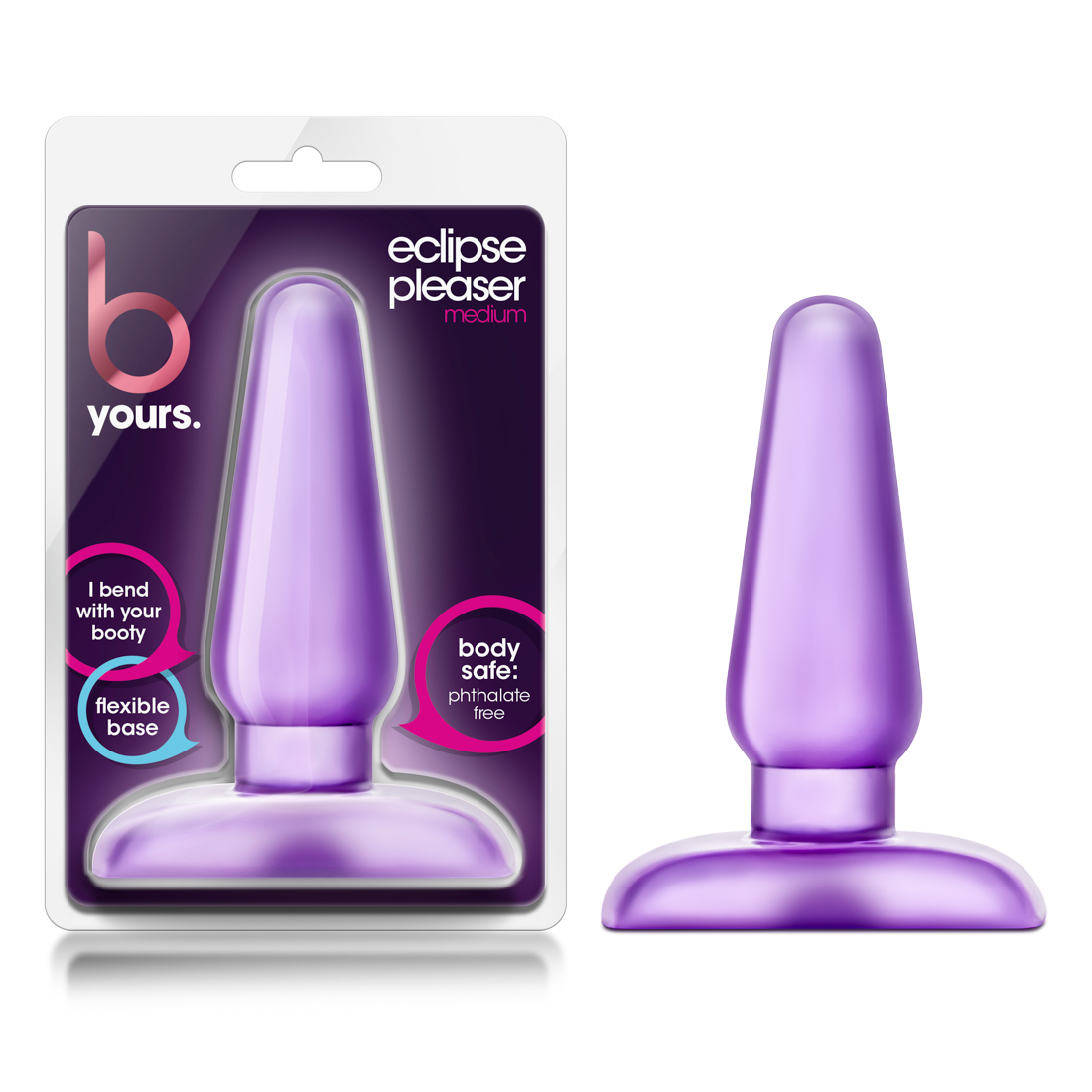 Blush B Yours Eclipse Pleaser Purple 4.75-Inch Anal Plug