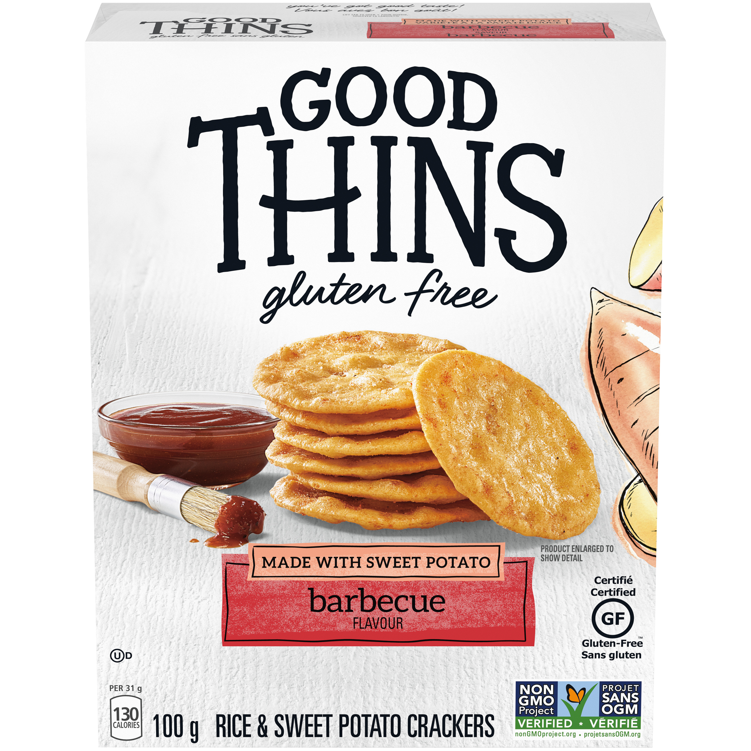 Good Thins Sweet Potato Barbecue Crackers 100 G