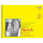 Strathmore 300 Series Sketch Pad, Side Wire Binding, 100 Sheets, 14x17 inch