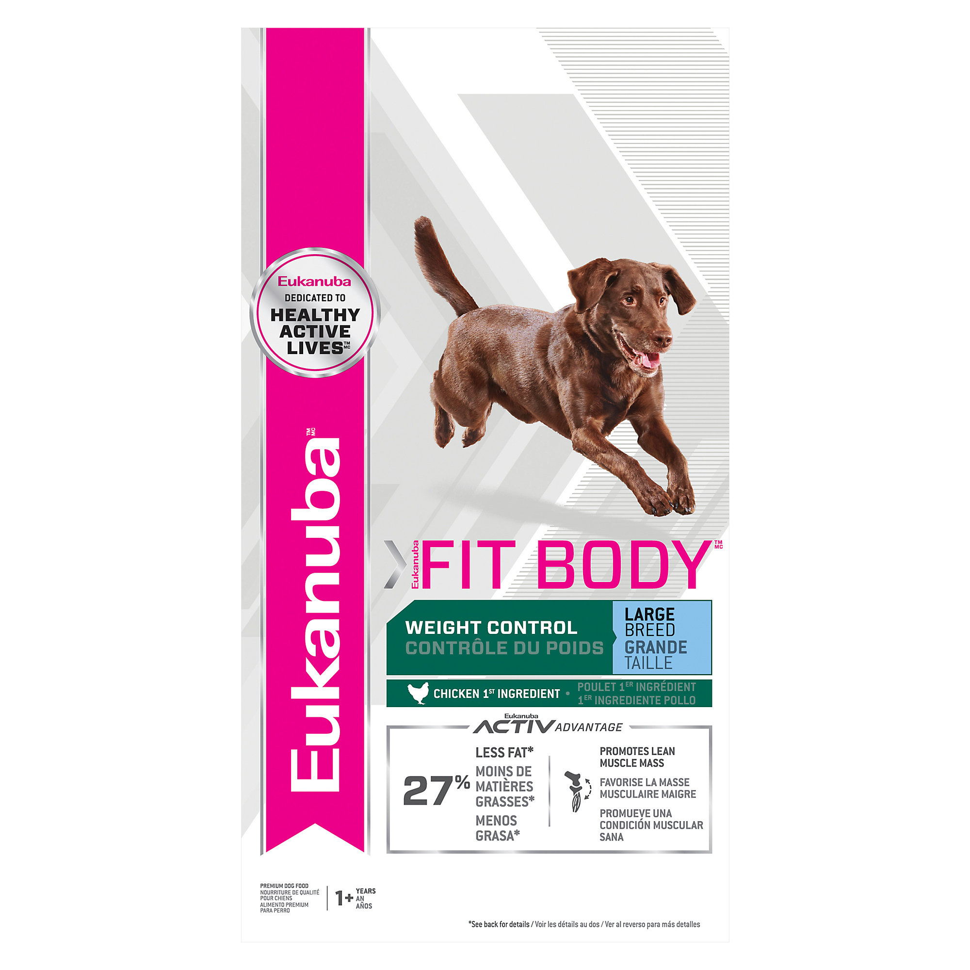 Fit Body Weight Control Large Breed Dry Dog Food Eukanuba