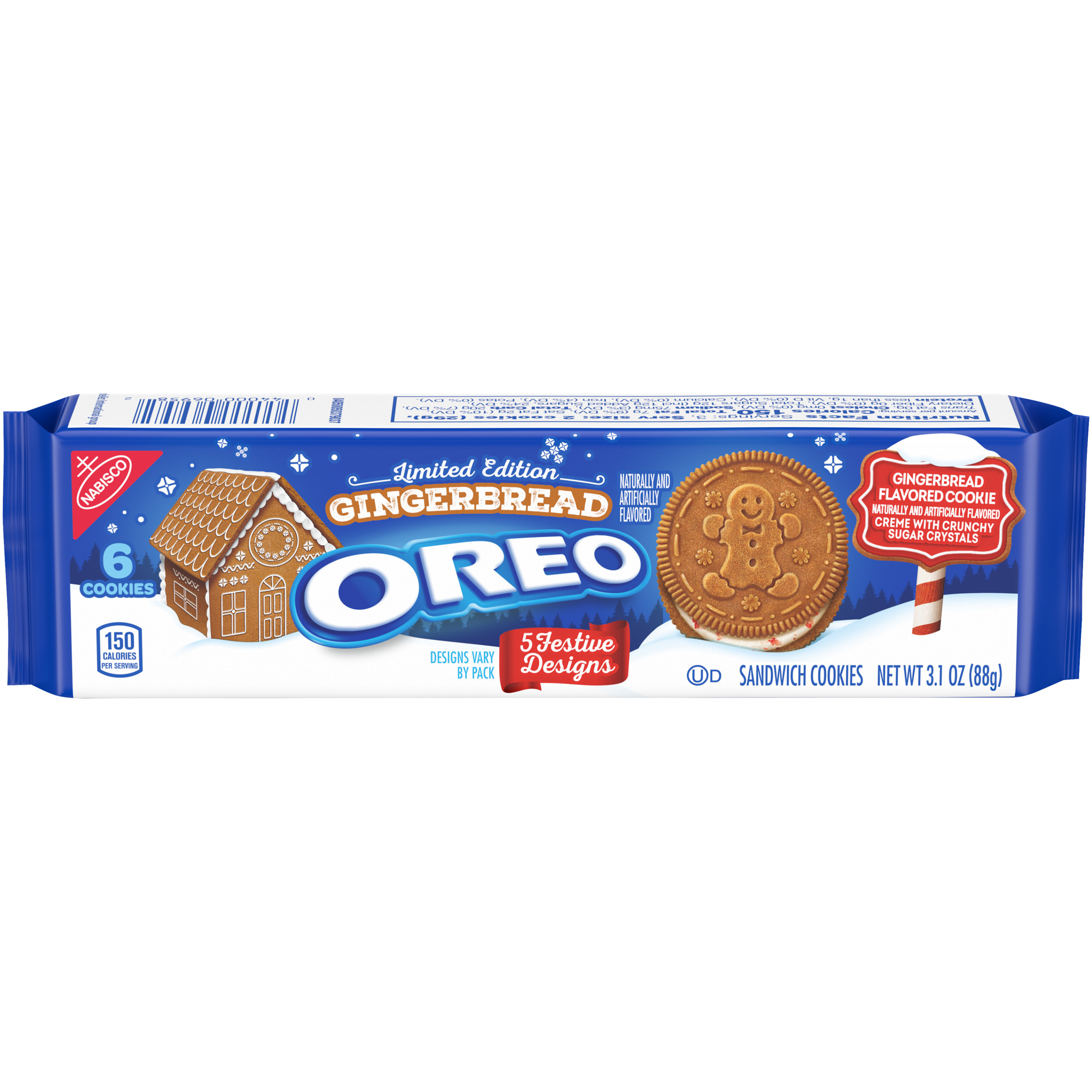 OREO Gingerbread Cookies-Single Serve 2.33 LB