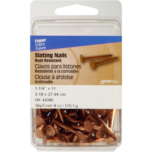Anchor Wire Copper Roofing Nails (11/4") 6 oz.