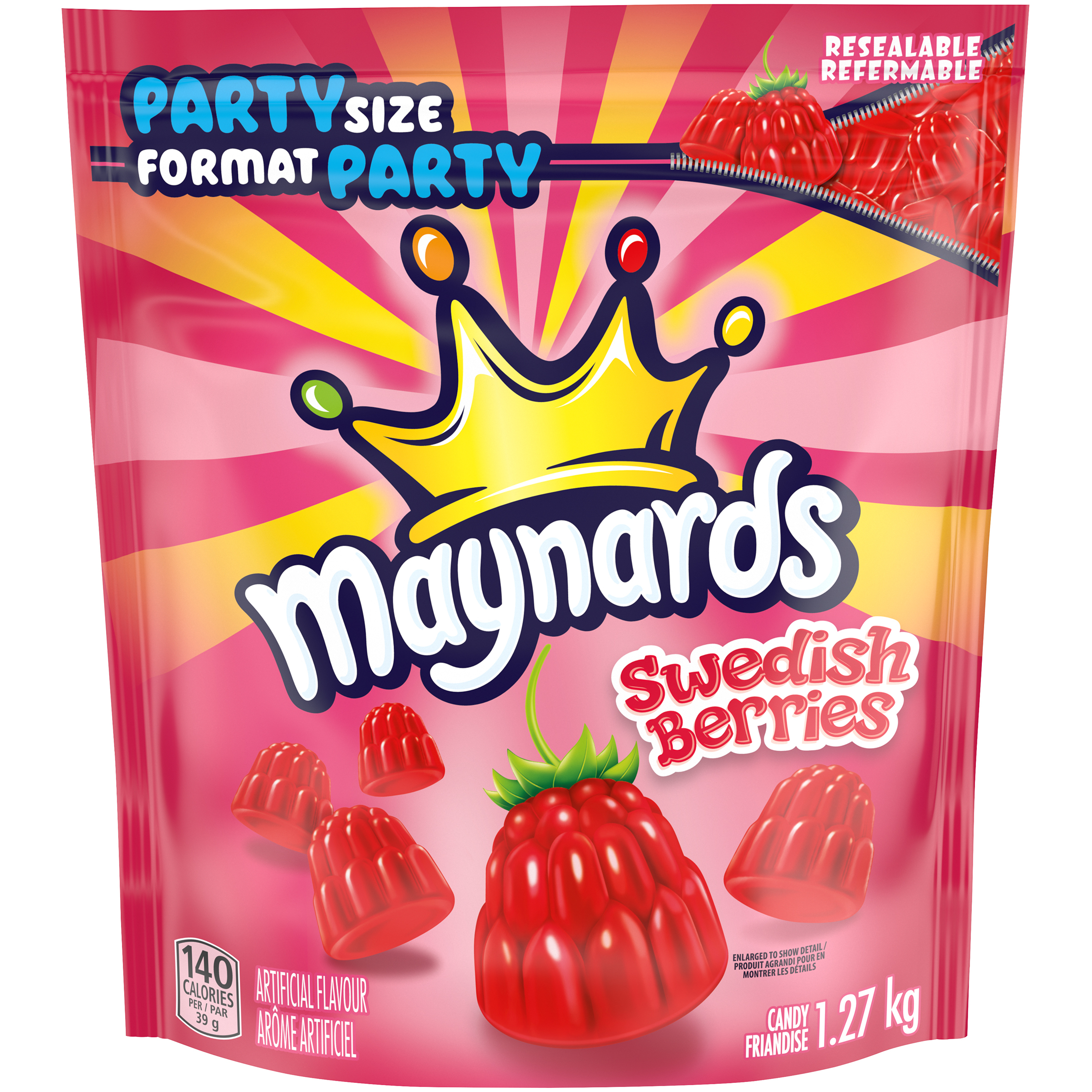 MAYNARDS SWEDISH BERRIES PARTY SIZE CANDY  1.27KG-0