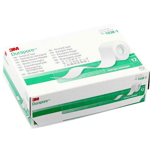 Durapore™ Surgical Tape, Silk, 1" x 10yds  - 12/Box