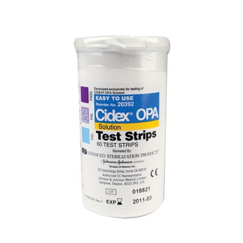 CIDEX® OPA Test Strips, 60 Strips/Bottle, 2 Bottles/Case - 2/Case