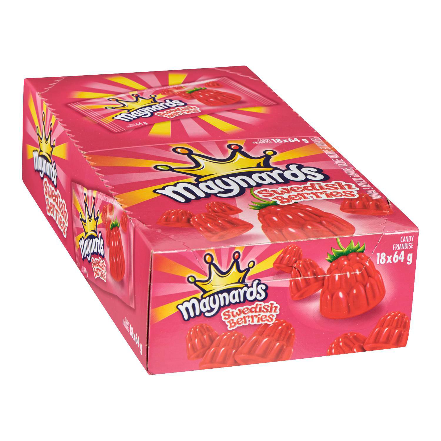 Maynards Swedish Berries Gummy Candy, 64g (Pack of 18)-2
