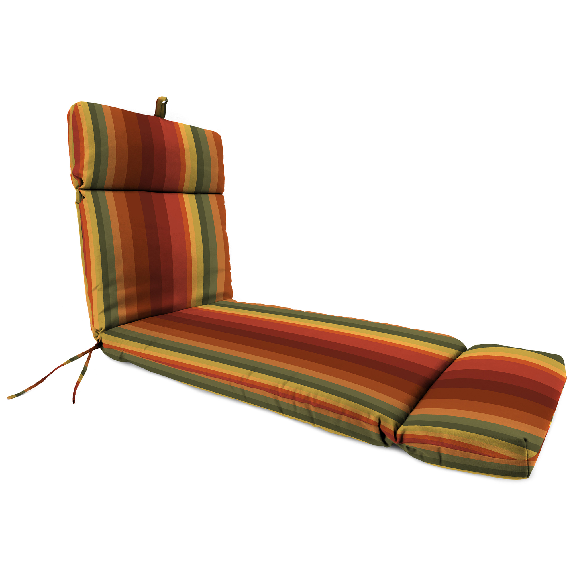 New Outdoor Patio Chaise Lounge Cushion with Ties and Loop 72" x 22", UV Treated - Picture 9 of 18