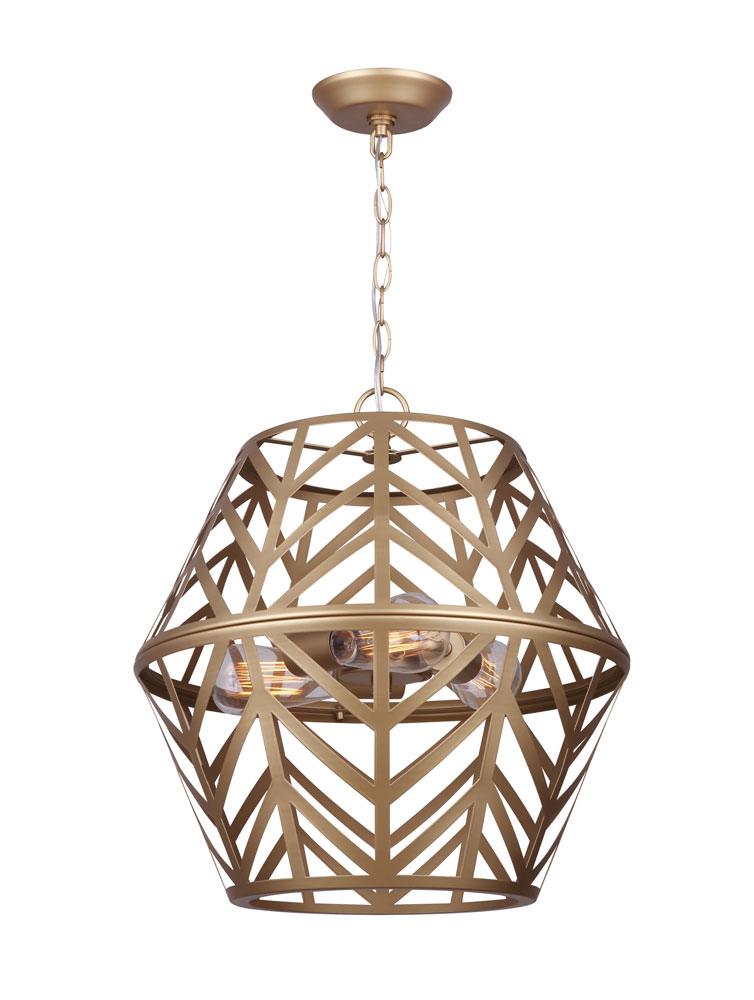MAUD PAINTED GOLD CHANDELIER
