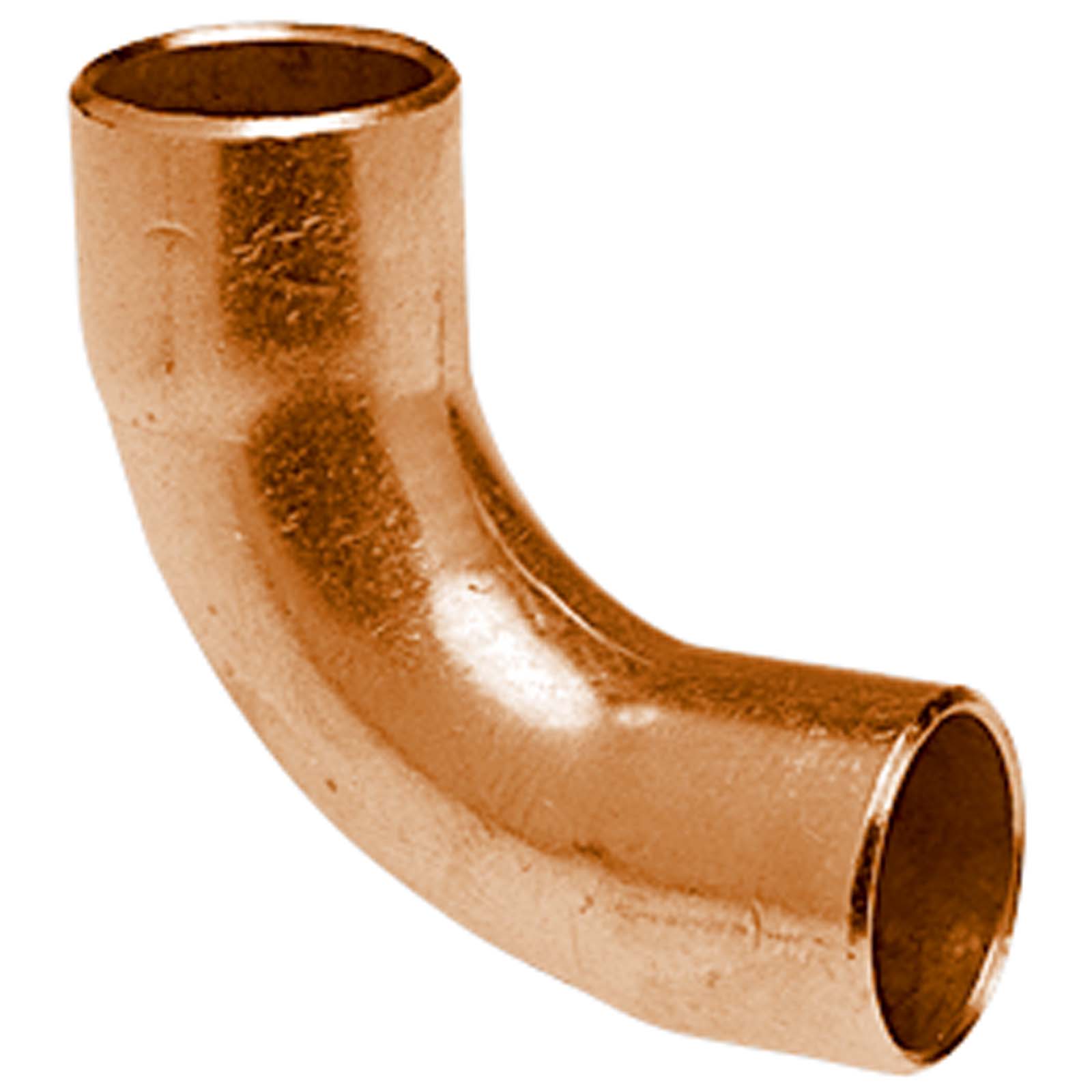 Wolverine Brass® 57306X 1/4 ID 3/8 OD C X C COPPER LONG RADIUS 90 ELBOW