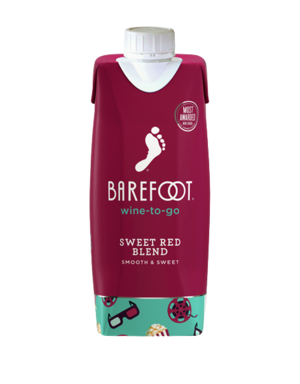 BAREFOOT-TO-GO SWEET RED RED WINE TETRA